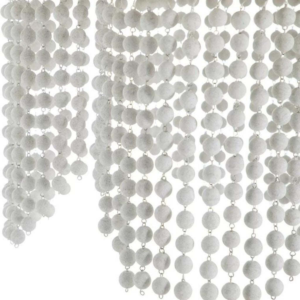 White Metal Candle chandelier - Dune Peak for dining room view 2
