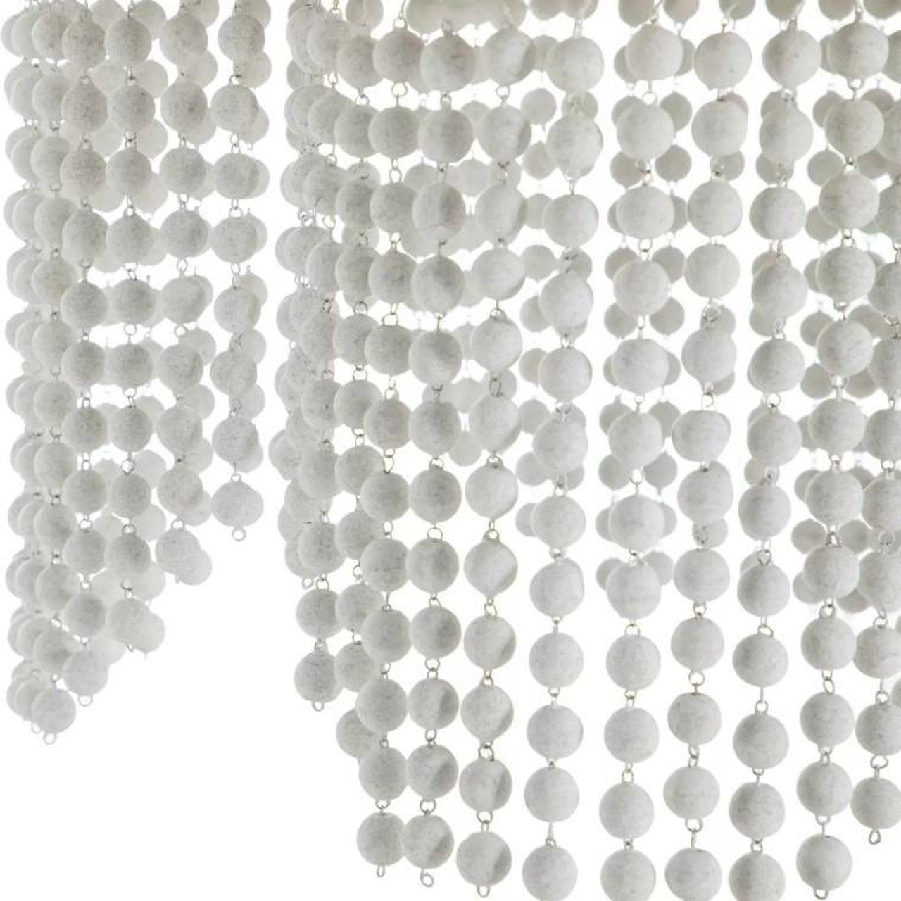 White Metal Candle chandelier - Dune Peak for dining room view 2