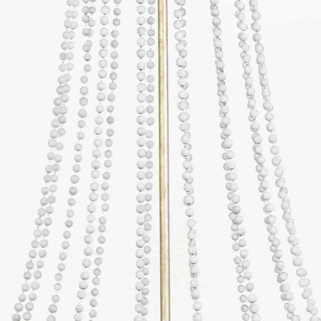 White Metal Candle chandelier - Marlow Trace for dining room view 2