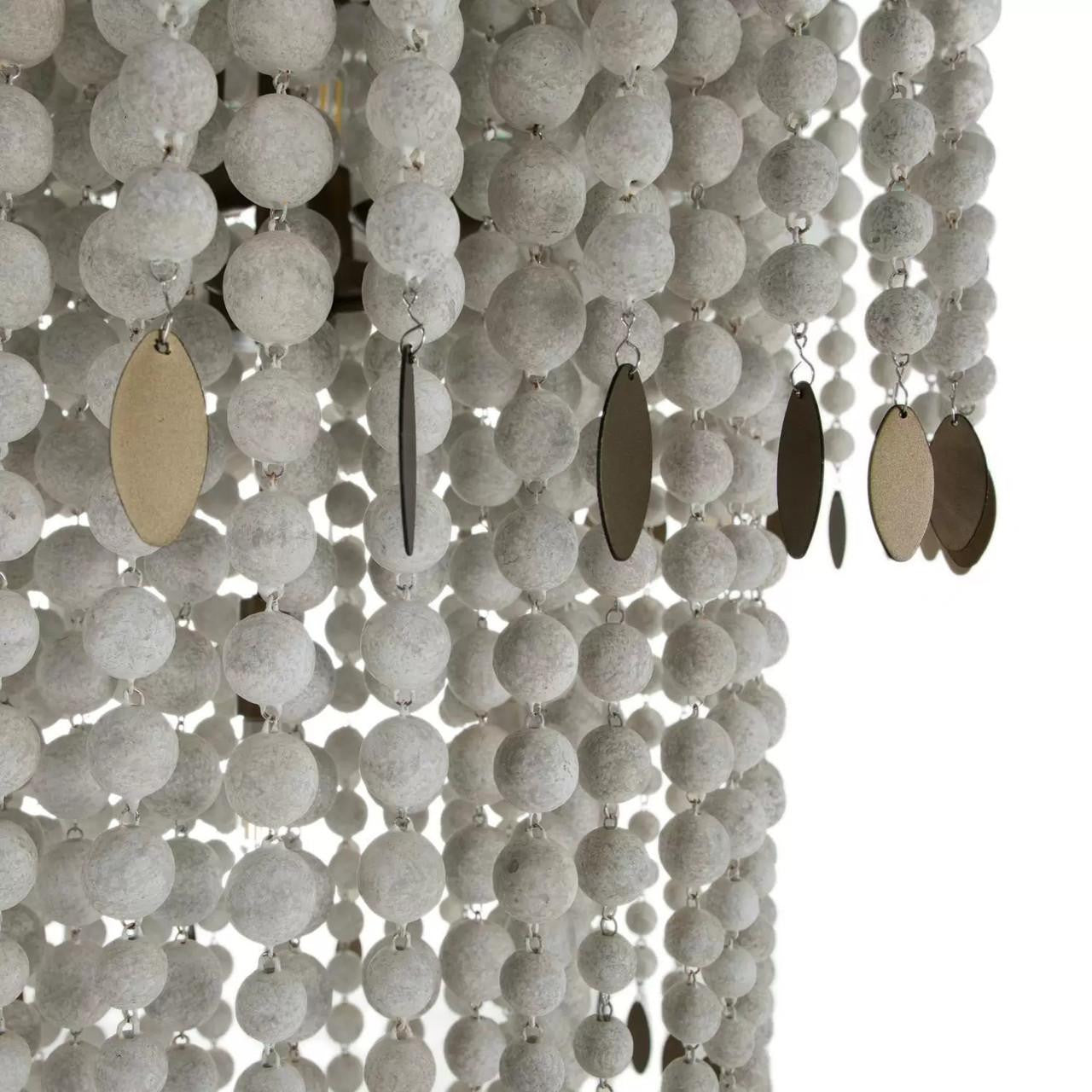 Polished Nickel Brass chandelier - Junia Dawn for dining room view 2