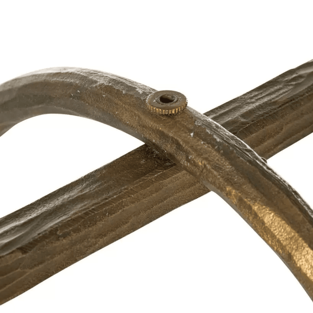 Brass Iron Linear chandelier - Riven Peak for dining room view 8