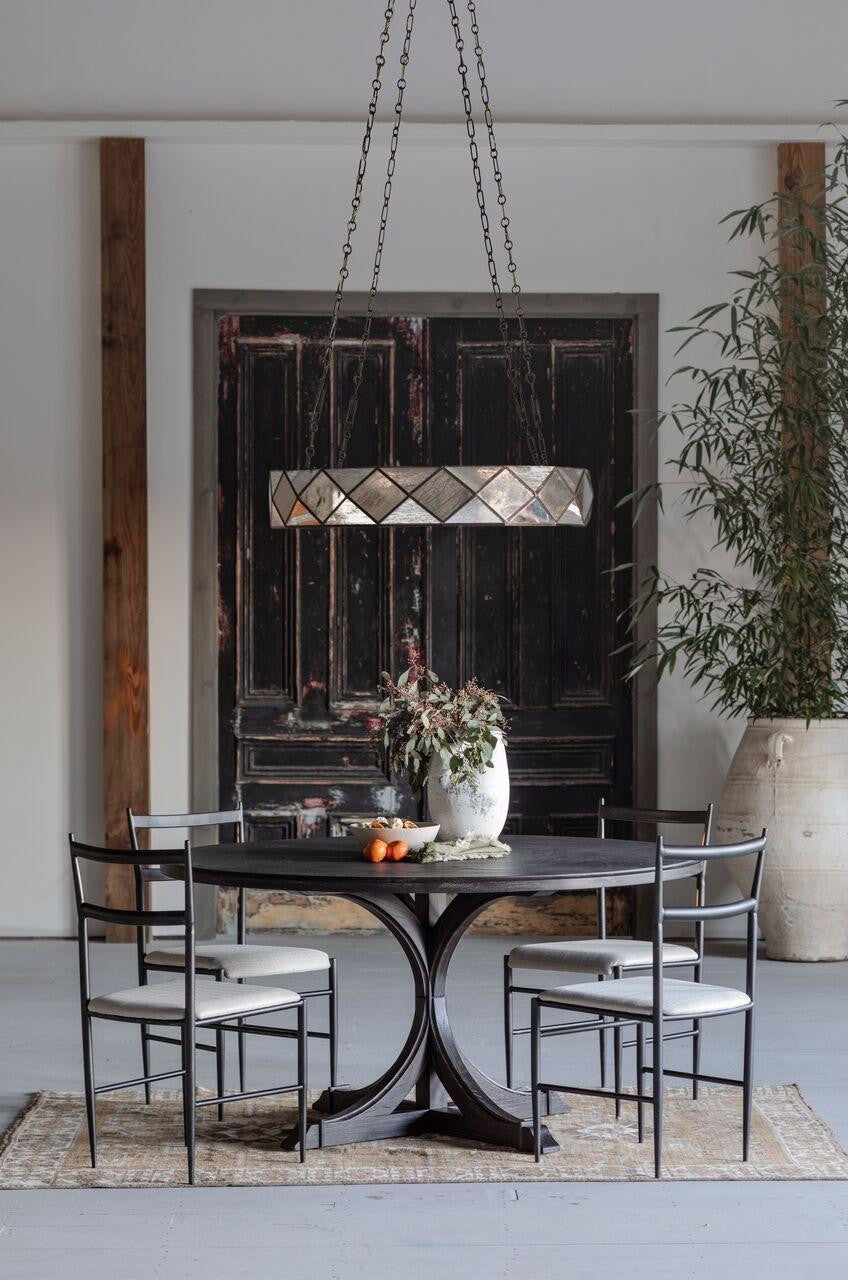 Clear Glass chandelier - Nico Dawn for dining room view 3
