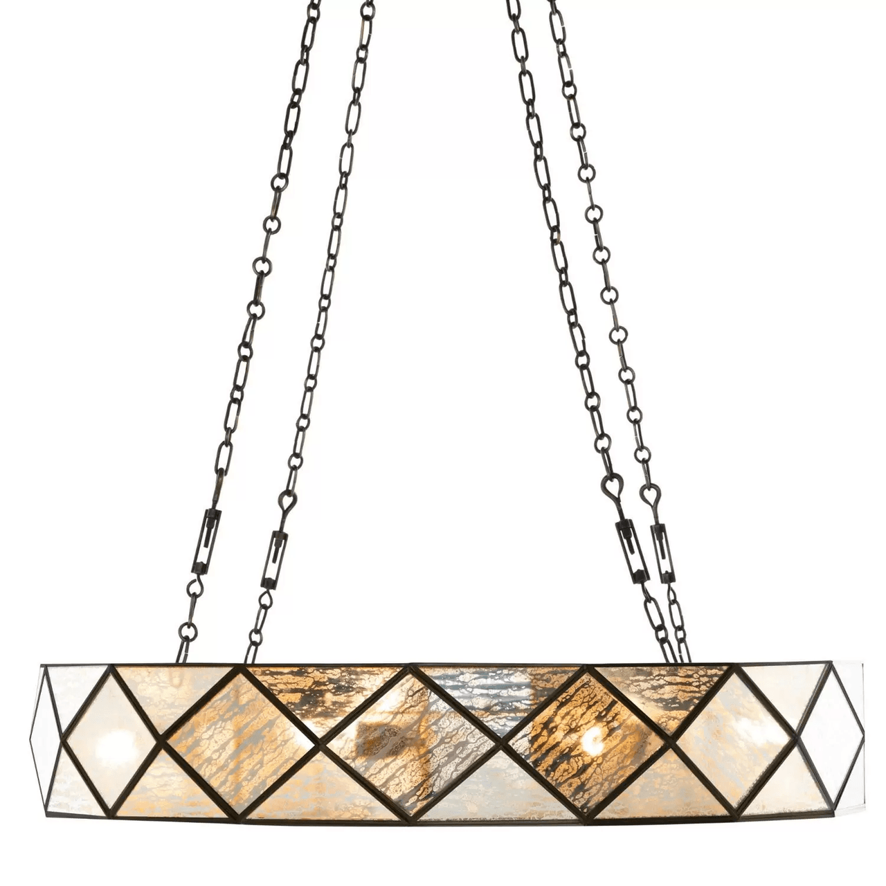 Clear Glass chandelier - Nico Dawn for dining room view 2