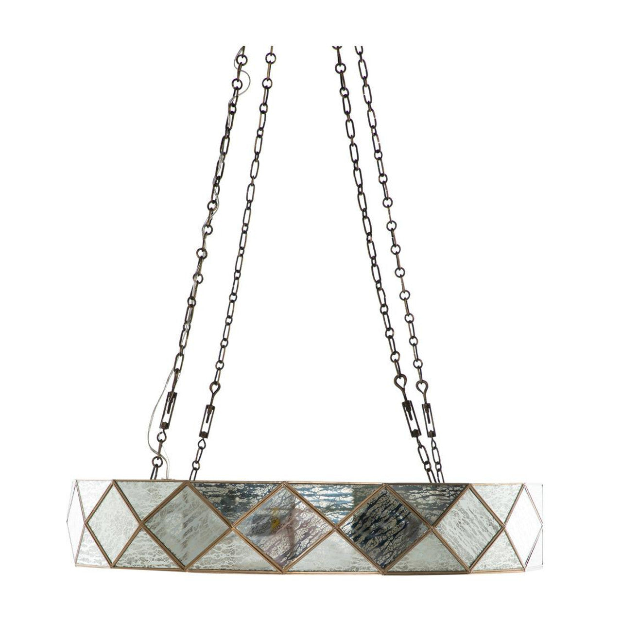 Clear Glass chandelier - Nico Dawn for dining room view 1