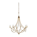 Clear Iron Candle chandelier - Aria Peak for dining room view 1