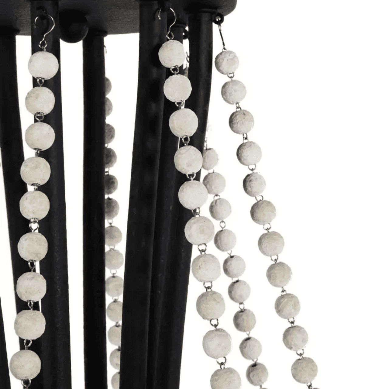 Black Iron Candle chandelier - Oriel Peak for dining room view 9
