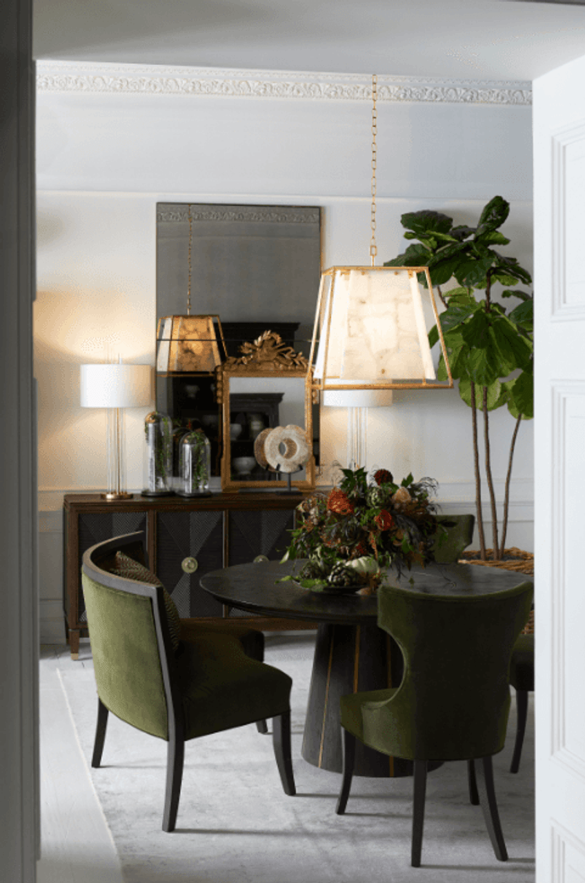 Clear Glass chandelier - Nico Dawn for dining room view 7