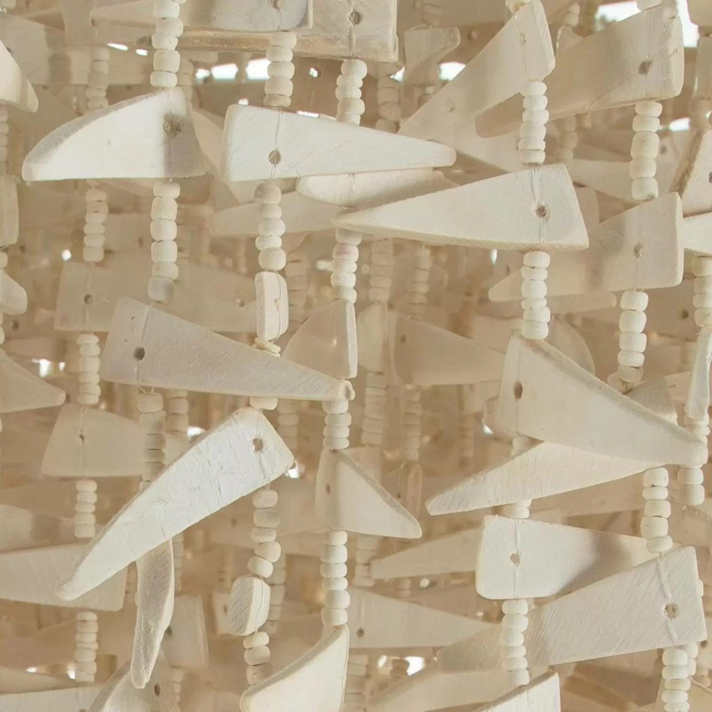 White Coco Stick Candle chandelier - Siena Peak for dining room view 4