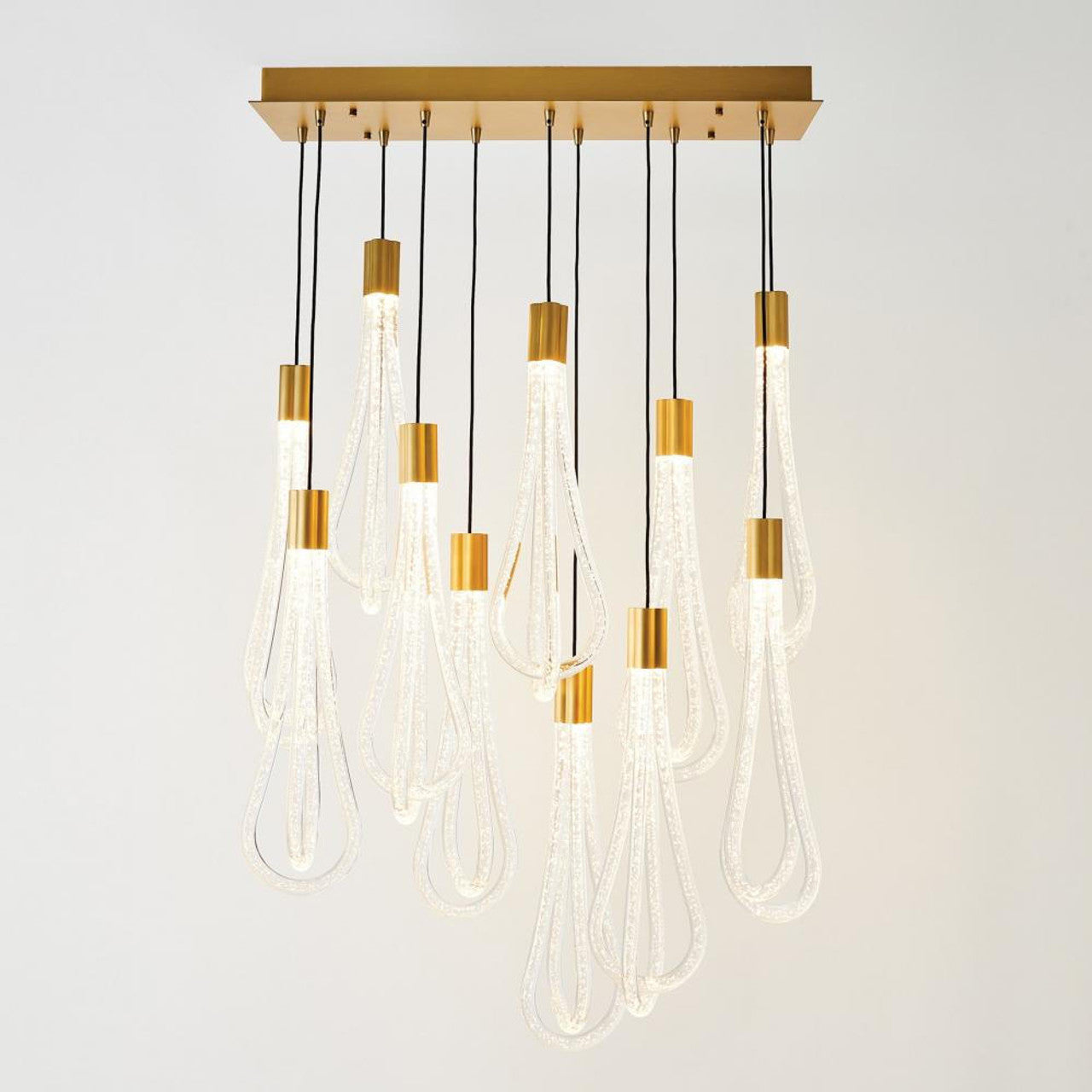 Clear Iron chandelier - Hollis Nest for dining room view 7