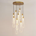 Layered Raindrop LED Chandelier