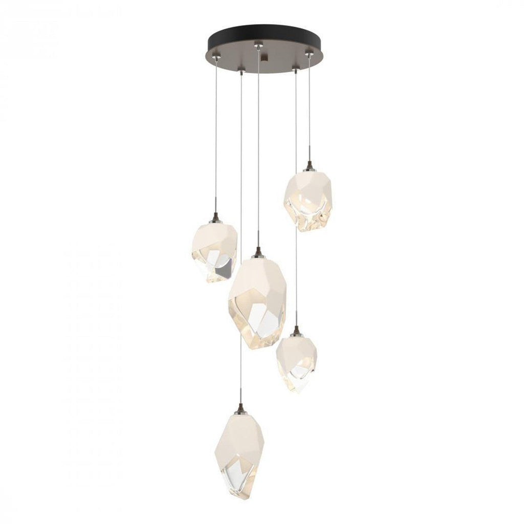 Chrysalis Pendant, 5-Light, White, White Polished Crystal, 15.7"W (131139-SKT-STND-02-WP0756 5YZTHV)
