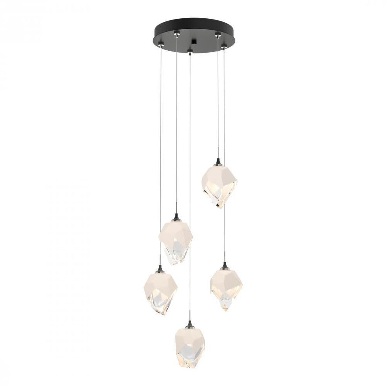 Chrysalis Pendant, 5-Light, Soft Gold, White Polished Crystal, 15.4"W (131137-SKT-STND-84-WP0754 5YZTFZ)