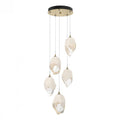 Chrysalis Pendant, 5-Light, Natural Iron, White Polished Crystal, 16.1"W (131138-SKT-STND-20-WP0755 5YZTH3)