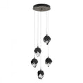 Chrysalis Pendant, 5-Light, Dark Smoke, White Polished Crystal, 15.4"W (131137-SKT-STND-07-WP0754 5YX0NQ)