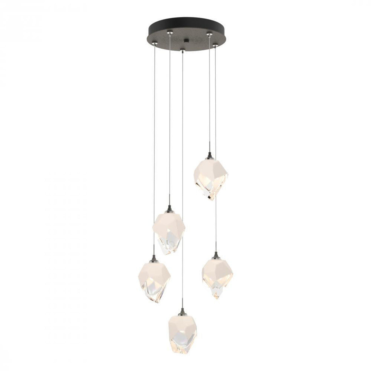 Chrysalis Pendant, 5-Light, Dark Smoke, Black Polished Crystal, 15.4"W (131137-SKT-STND-07-BP0754 5YX0NR)