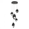 Chrysalis Pendant, 5-Light, Black, White Polished Crystal, 15.7"W (131139-SKT-STND-10-WP0756 5YZTJ7)