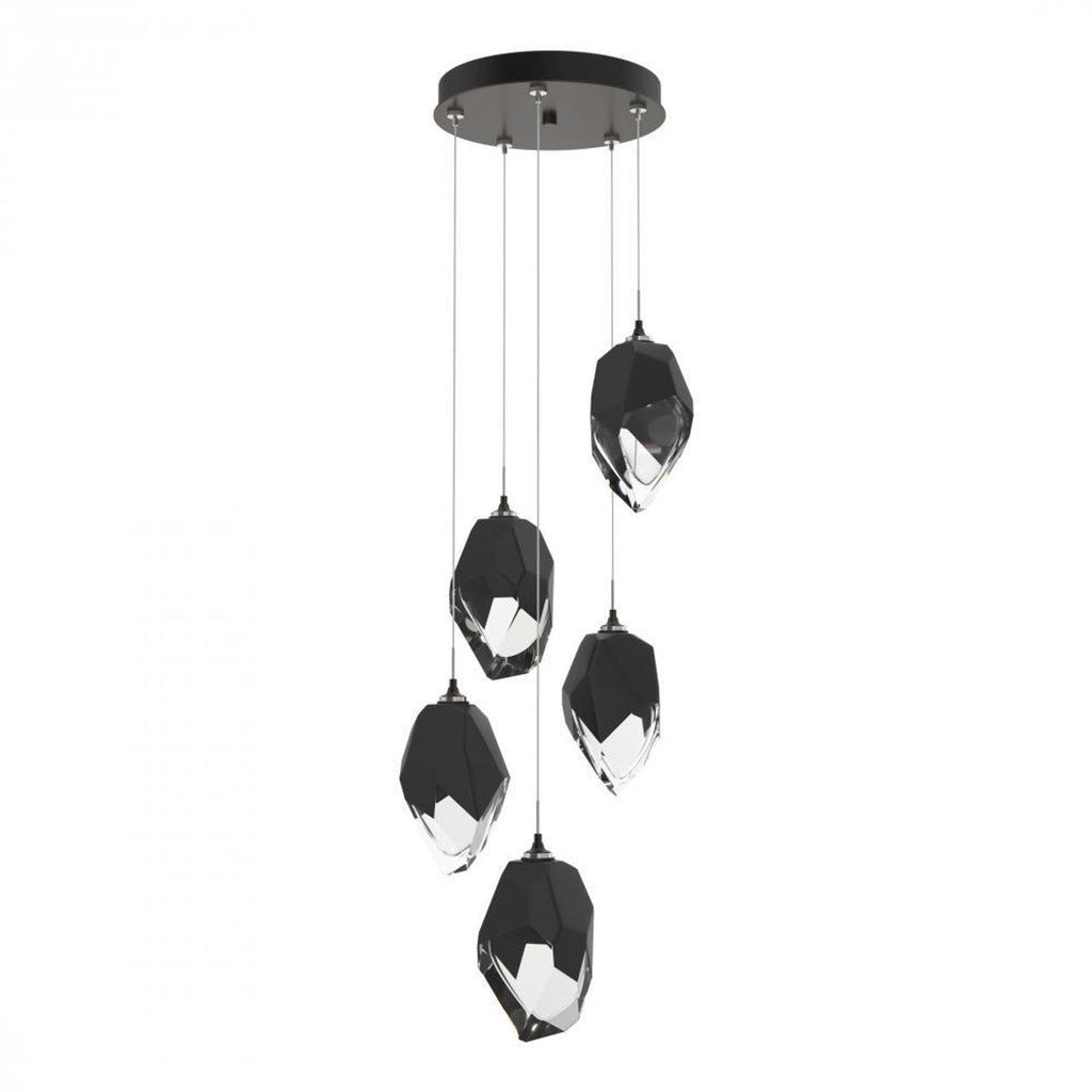 Chrysalis Pendant, 5-Light, Bronze, White Polished Crystal, 16.1"W (131138-SKT-STND-05-WP0755 5YZTGL)