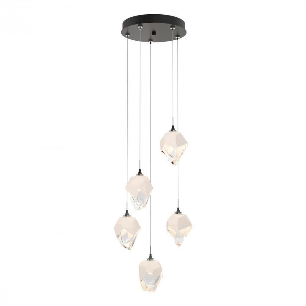 Chrysalis Pendant, 5-Light, Bronze, White Polished Crystal, 15.4"W (131137-SKT-STND-05-WP0754 5YX0NL)