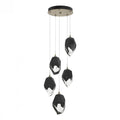 Chrysalis Pendant, 5-Light, Black, Black Polished Crystal, 16.1"W (131138-SKT-STND-10-BP0755 5YZTGW)