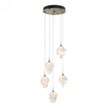 Chrysalis Pendant, 5-Light, Oil Rubbed Bronze, White Polished Crystal, 15.4"W (131137-SKT-STND-14-WP0754 5YZTFL)