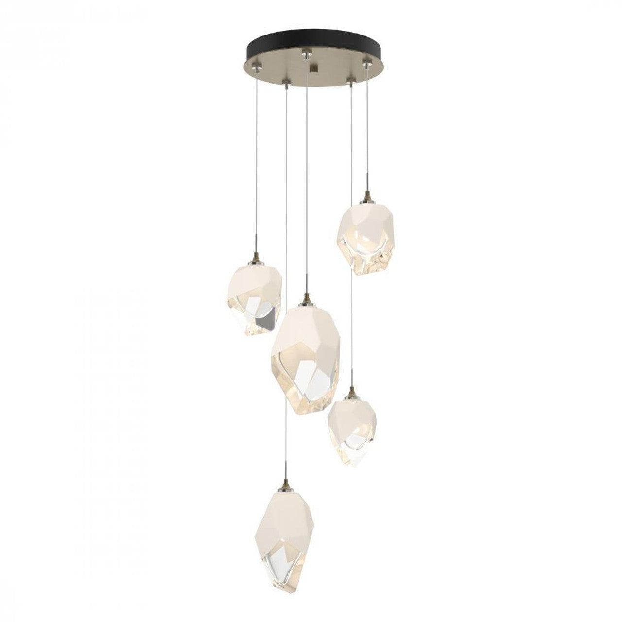 Chrysalis Pendant, 5-Light, Vintage Platinum, White Polished Crystal, 15.7"W (131139-SKT-STND-82-WP0756 5YZTJL)