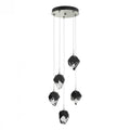 Chrysalis Pendant, 5-Light, Natural Iron, White Polished Crystal, 15.4"W (131137-SKT-STND-20-WP0754 5YZTFQ)