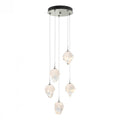 Chrysalis Pendant, 5-Light, Natural Iron, Black Polished Crystal, 15.4"W (131137-SKT-STND-20-BP0754 5YZTFR)