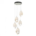 Chrysalis Pendant, 5-Light, Natural Iron, Black Polished Crystal, 16.1"W (131138-SKT-STND-20-BP0755 5YZTH4)