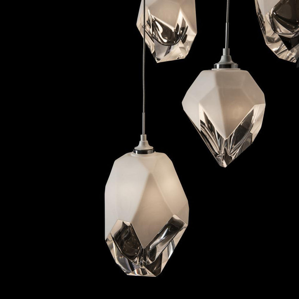 Chrysalis Pendant, 10-Light, Sterling, White Crystal, 44.7"W (131144-SKT-LONG-85-WP0755 5YZWE5)