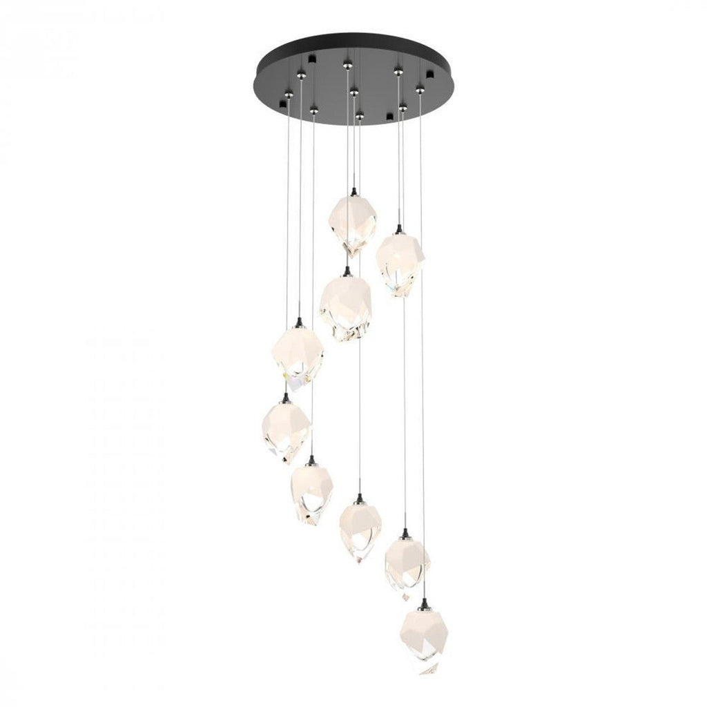 Chrysalis Pendant, 9-Light, Soft Gold, Black Polished Crystal, 20.5"W (131140-SKT-STND-84-BP0754 5YZUG8)