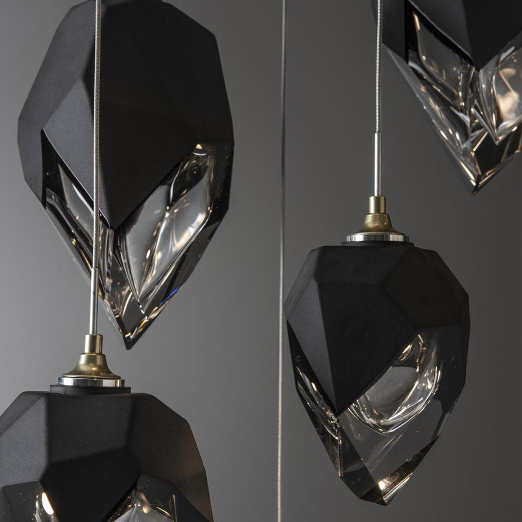 Chrysalis Pendant, 5-Light, Dark Smoke, White Crystal, 15.7"W (131139-SKT-STND-07-WP0756 5YZTJ3)