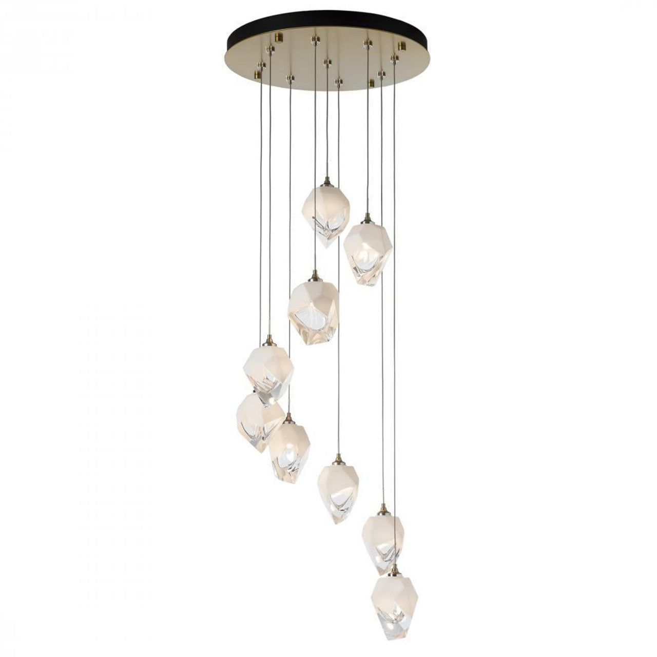 Chrysalis Pendant, 10-Light, Sterling, White Crystal, 10.1"W (131145-SKT-LONG-85-WP0756 5YZWFH)