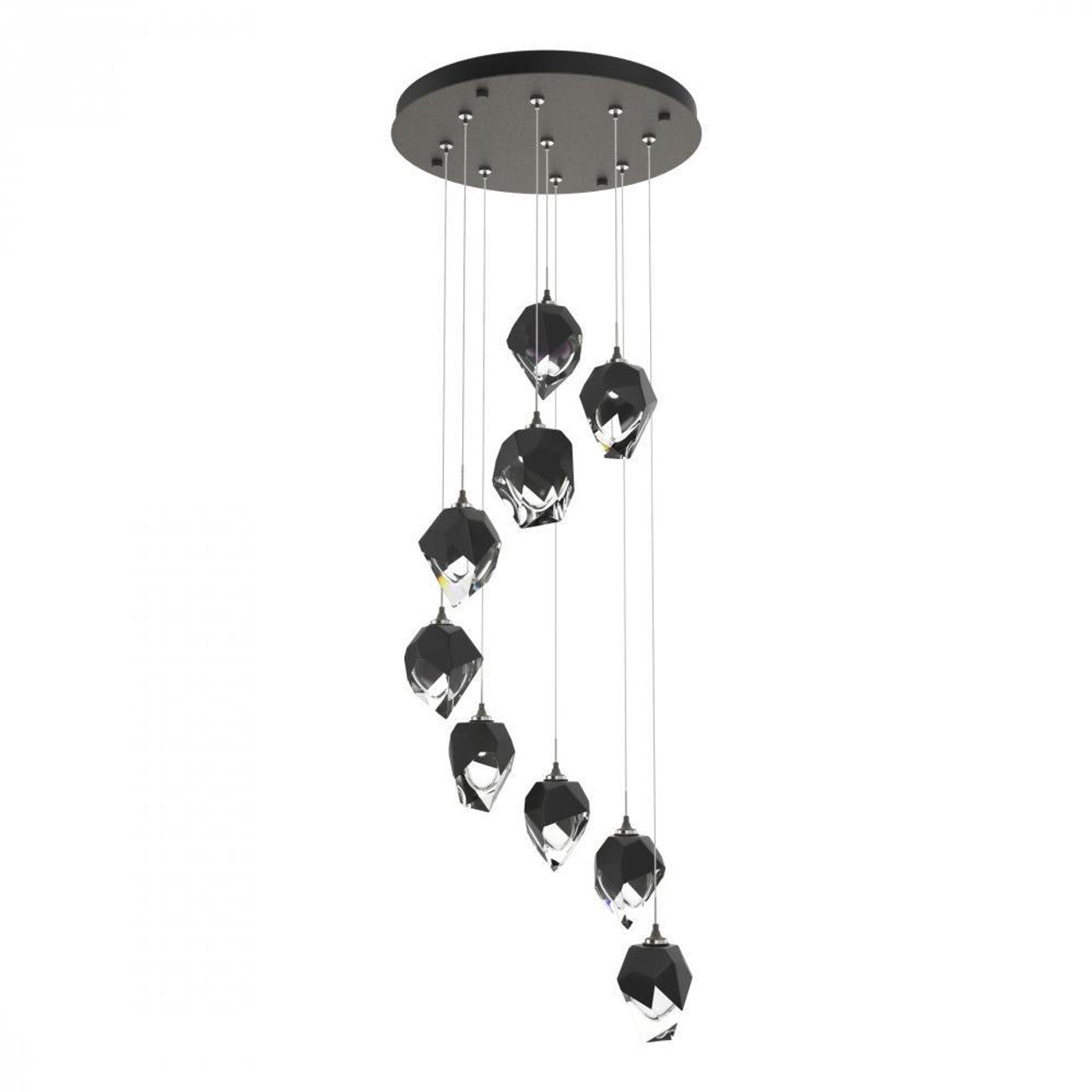 Griffin Stardust Pendant, 6-Lights, Natural Iron, Clear, 39.2"W (131590-SKT-MULT-20-ZM0709 5YZYDQ)