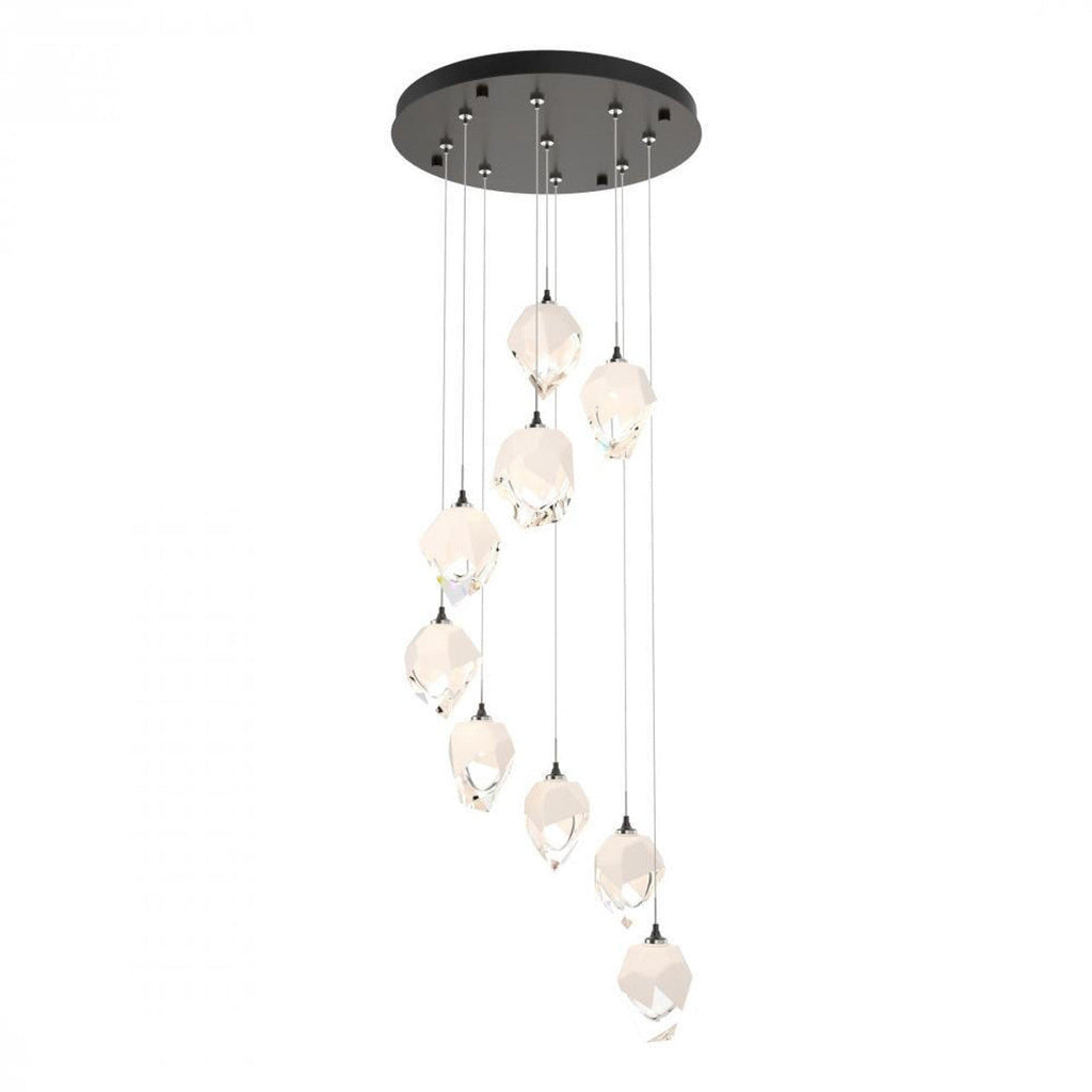 Chrysalis Pendant, 9-Light, Bronze, Black Polished Crystal, 20.5"W (131140-SKT-STND-05-BP0754 5YZUFH)