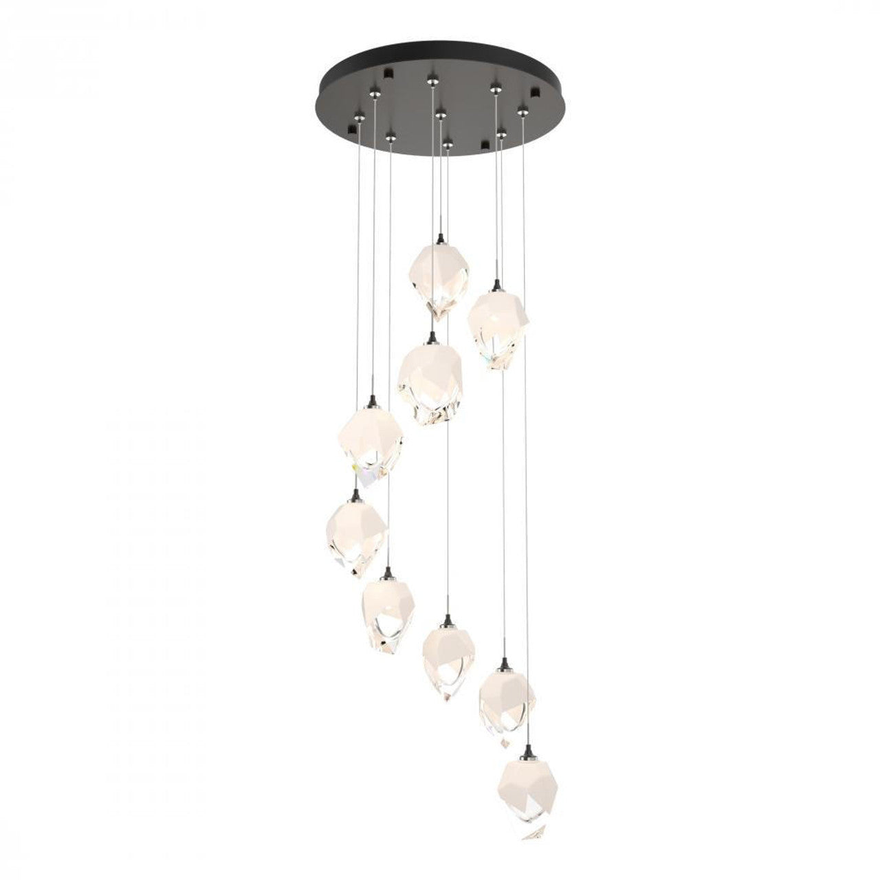 Chrysalis Pendant, 9-Light, Bronze, Black Polished Crystal, 20.5"W (131140-SKT-STND-05-BP0754 5YZUFH)