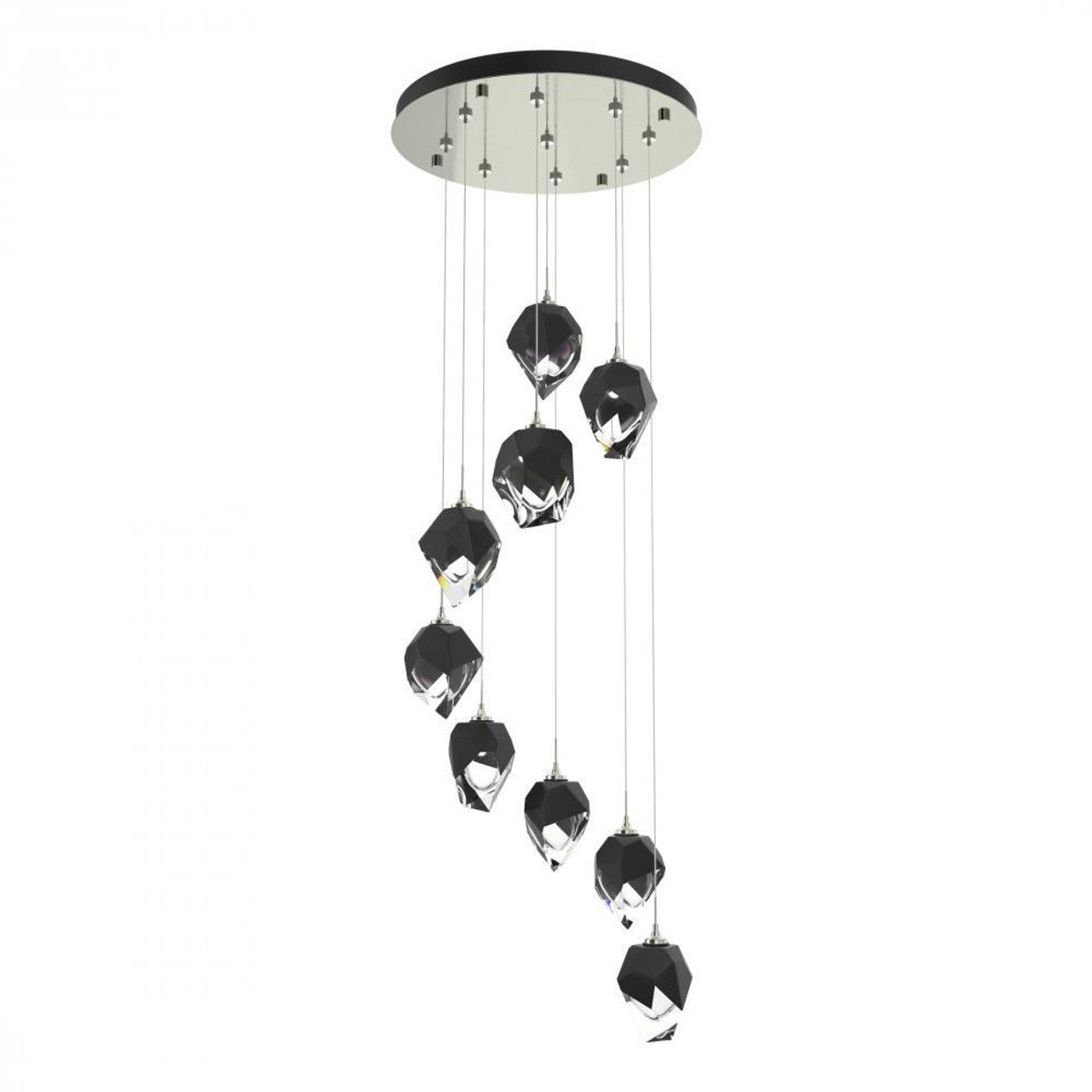 Chrysalis Pendant, 9-Light, Vintage Platinum, White Polished Crystal, 20.5"W (131140-SKT-STND-82-WP0754 5YZUG3)