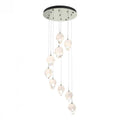Chrysalis Pendant, 9-Light, Natural Iron, White Polished Crystal, 20.5"W (131140-SKT-STND-20-WP0754 5YZUFZ)