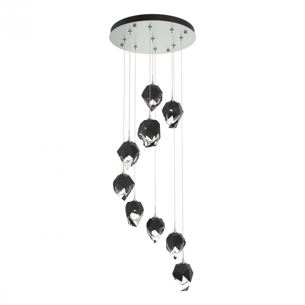 Chrysalis Pendant, 5-Light, Soft Gold, Black Polished Crystal, 15.7"W (131139-SKT-STND-84-BP0756 5YZUEW)