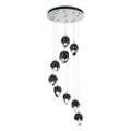 Chrysalis Pendant, 5-Light, Soft Gold, Black Polished Crystal, 15.7"W (131139-SKT-STND-84-BP0756 5YZUEW)