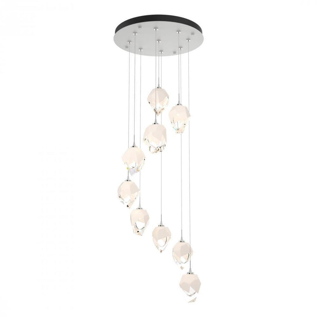 Chrysalis Pendant, 5-Light, Modern Brass, Black Polished Crystal, 15.7"W (131139-SKT-STND-86-BP0756 5YZUF4)