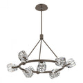 Chrysalis Pendant, 9-Light, Sterling, Black Polished Crystal, 20.5"W (131140-SKT-STND-85-BP0754 5YZUGD)