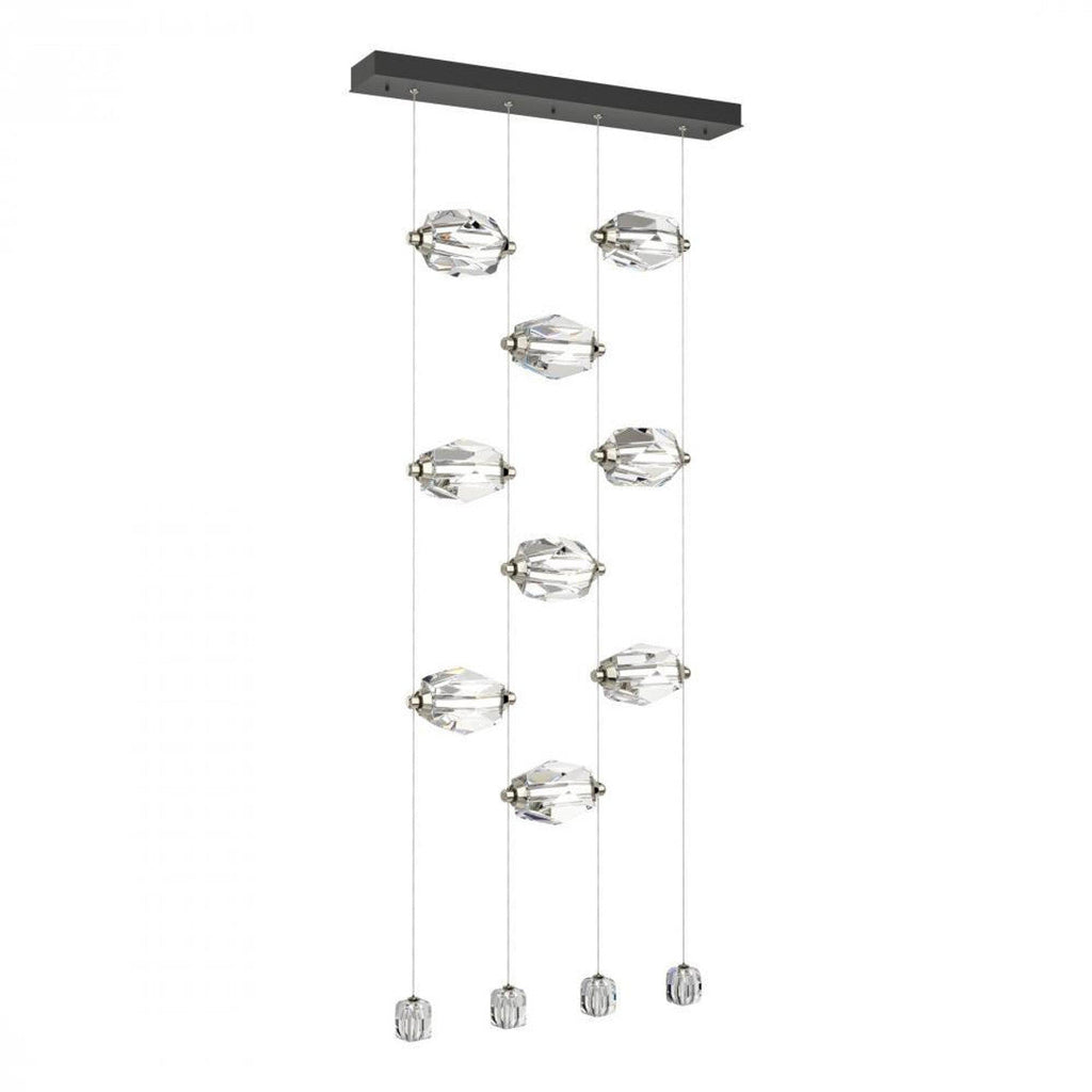 Chrysalis Pendant, 9-Light, Oil Rubbed Bronze, White Polished Crystal, 20.5"W (131140-SKT-STND-14-WP0754 5YZUFV)