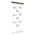 Chrysalis Pendant, 9-Light, Dark Smoke, Black Polished Crystal, 20.5"W (131140-SKT-STND-07-BP0754 5YZUFM)