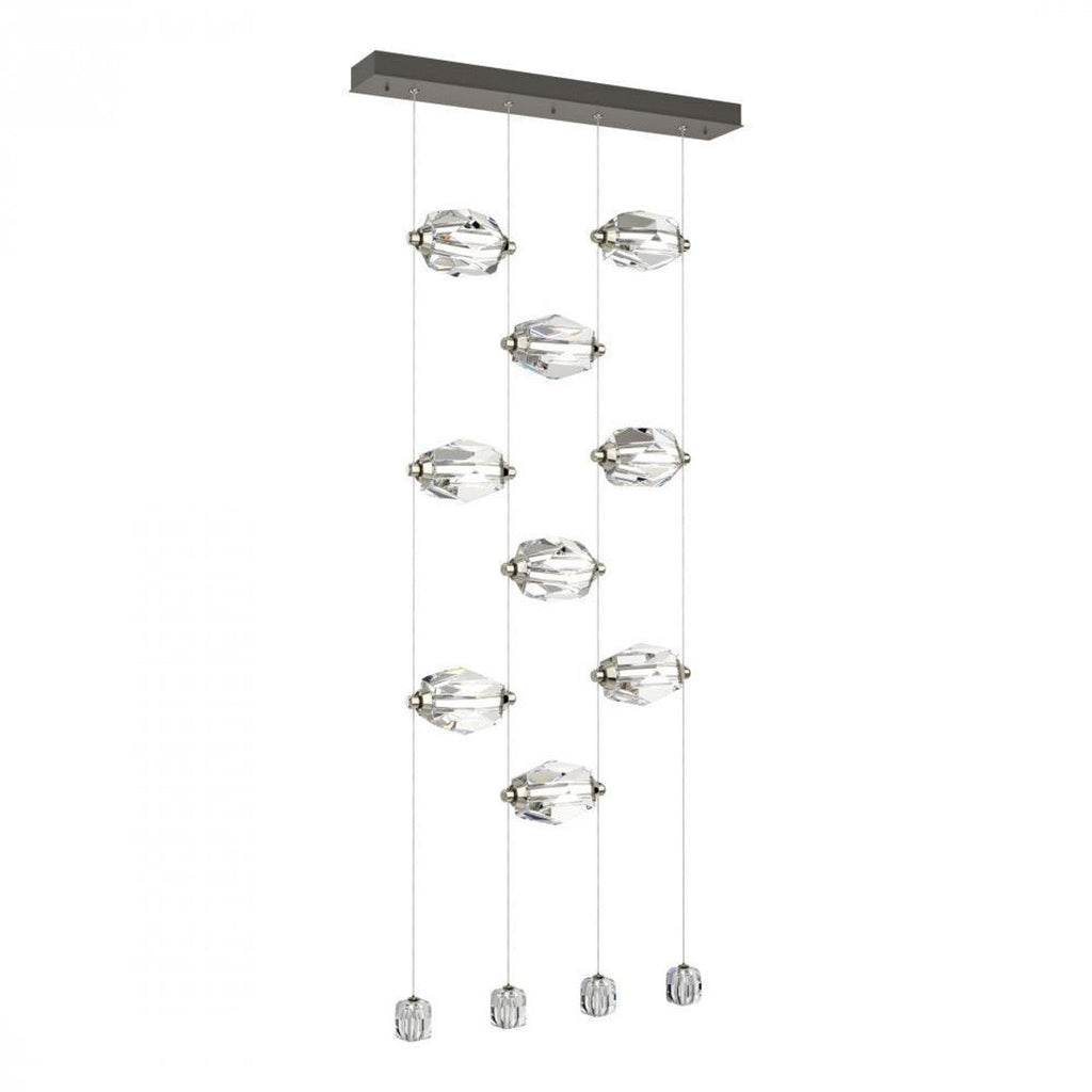 Chrysalis Pendant, 9-Light, Black, Black Polished Crystal, 20.5"W (131140-SKT-STND-10-BP0754 5YZUFR)
