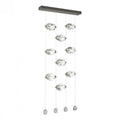 Chrysalis Pendant, 9-Light, Black, White Polished Crystal, 20.5"W (131140-SKT-STND-10-WP0754 5YZUFQ)