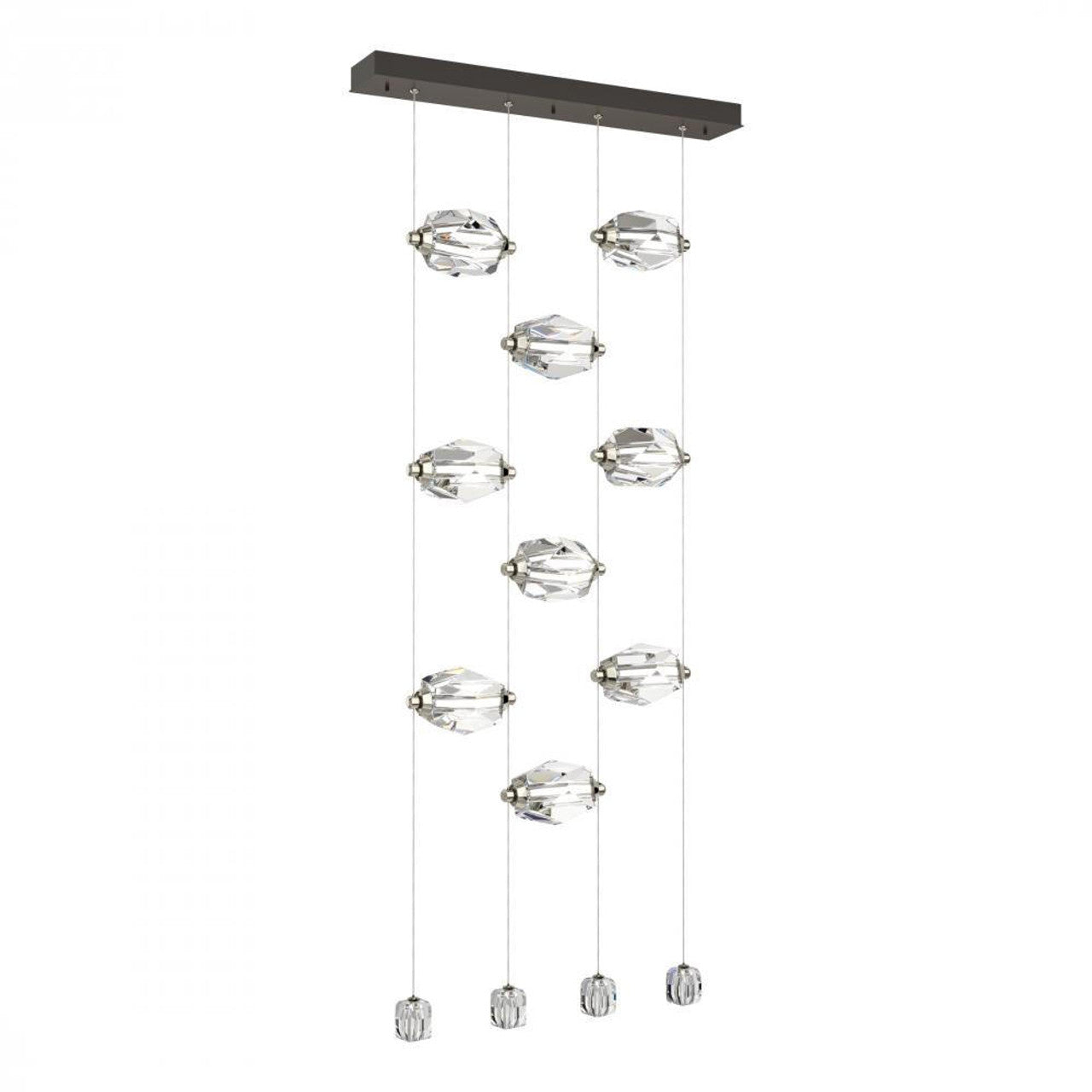 Chrysalis Pendant, 9-Light, Oil Rubbed Bronze, Black Polished Crystal, 20.5"W (131140-SKT-STND-14-BP0754 5YZUFW)