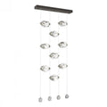Chrysalis Pendant, 9-Light, Oil Rubbed Bronze, White Polished Crystal, 20.5"W (131140-SKT-STND-14-WP0754 5YZUFV)