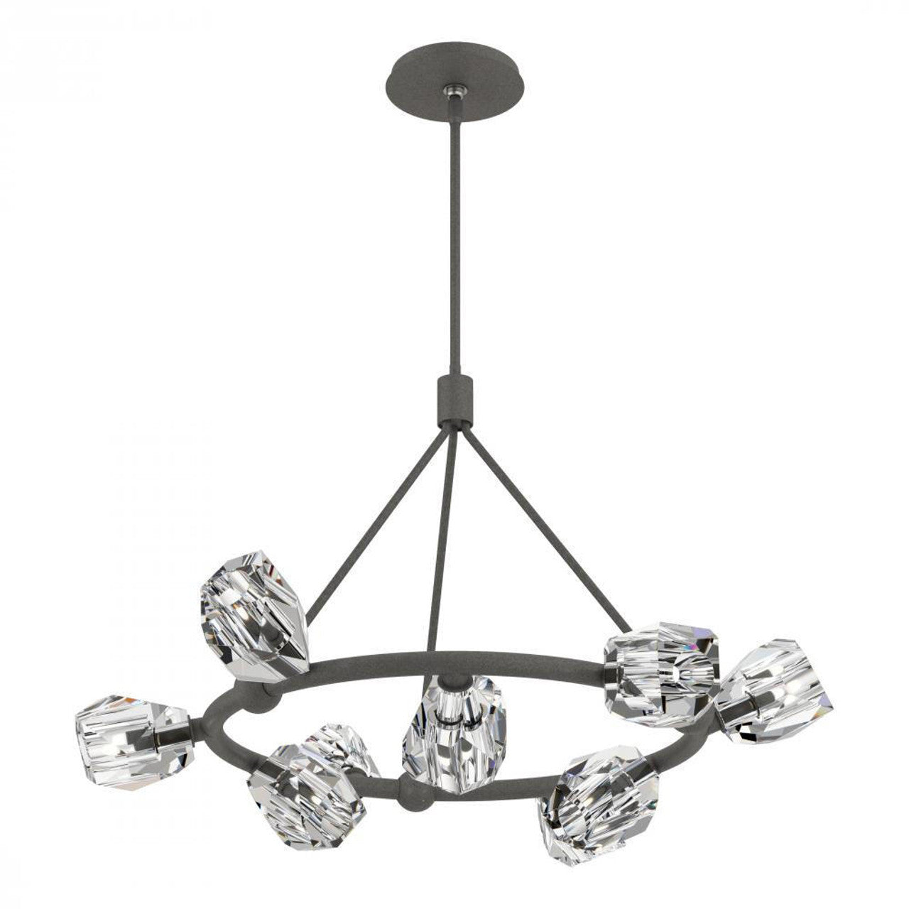 Chrysalis Pendant, 9-Light, Ink, White Polished Crystal, 20.5"W (131140-SKT-STND-89-WP0754 5YZUGL)