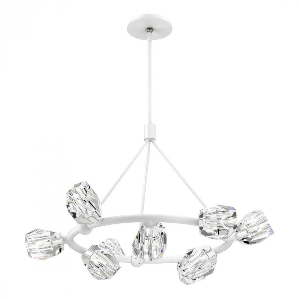 Chrysalis Pendant, 9-Light, Sterling, White Polished Crystal, 20.5"W (131140-SKT-STND-85-WP0754 5YZUGC)