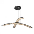 Glissade Double Large Pendant, LED, Vintage Platinum, Clear, 43.5"W (137587-LED-STND-82-ZM0749 5Z311C)